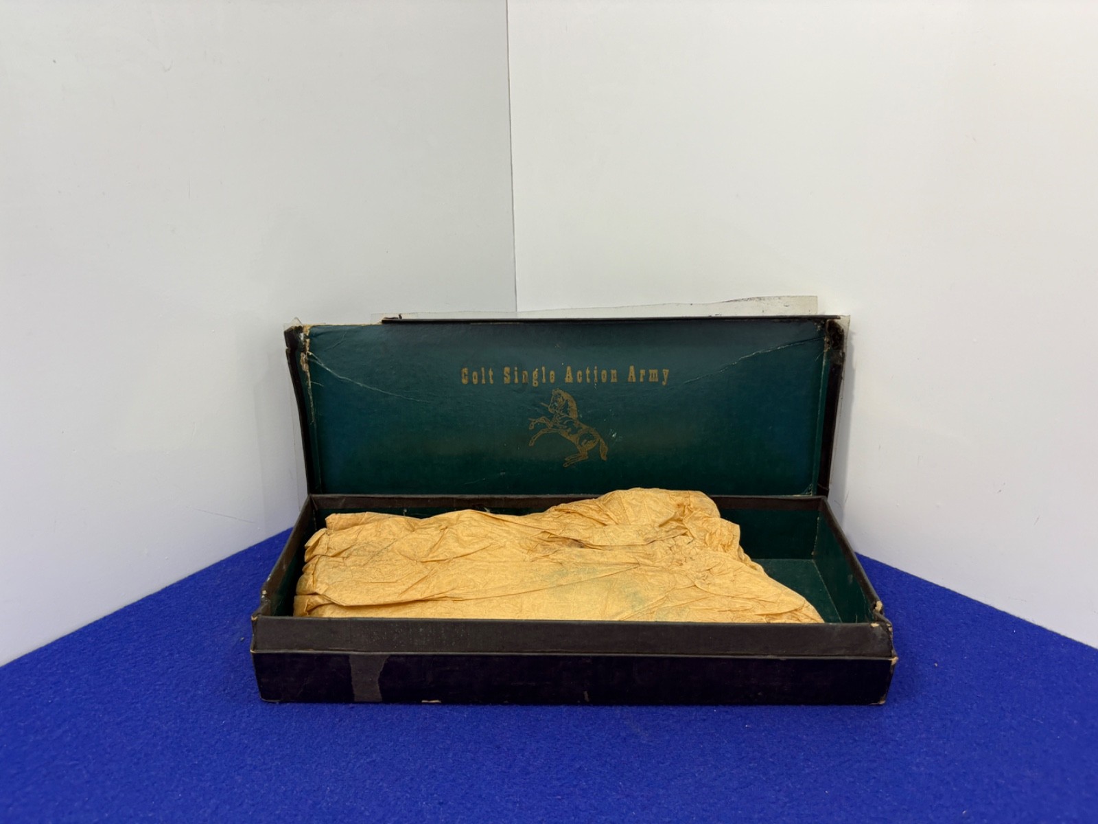 Vintage Colt Single Action Army 2nd Gen Factory Box w/ Wax Paper — 2nd Gen Era