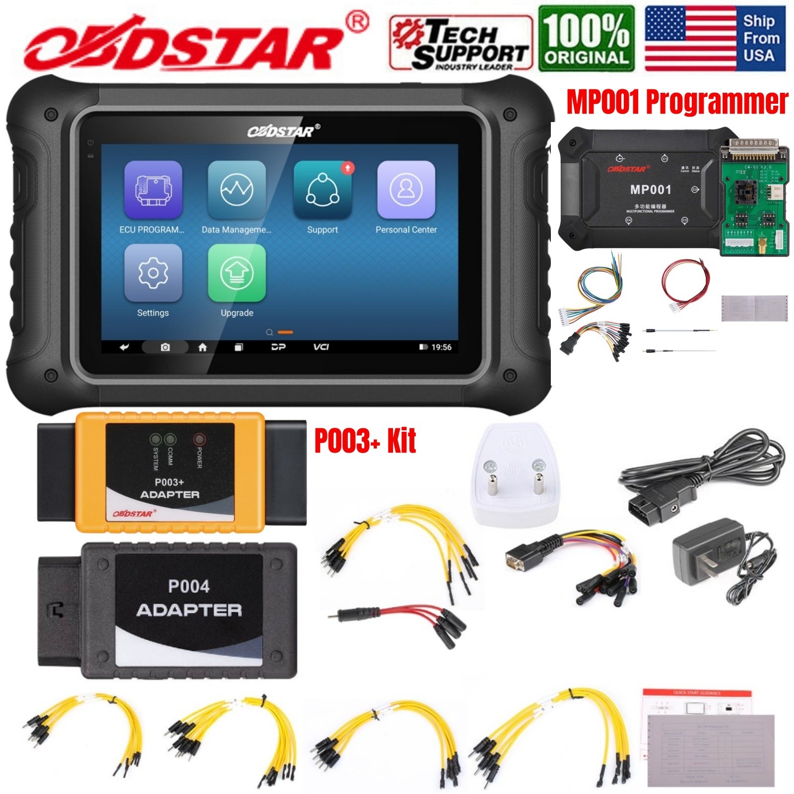 OBDSTAR DC706 Full Version EC-U+ECM+TCM+BODY Clone Tool With MP001 Set+P003 Kits