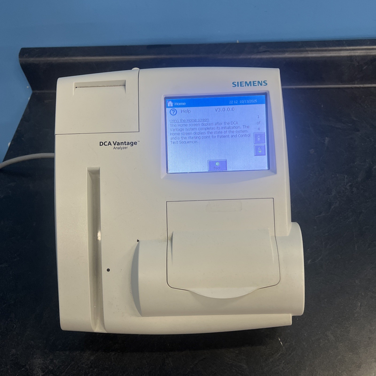 Siemens Medical DCA Vantage Analyzer 3.0 Version