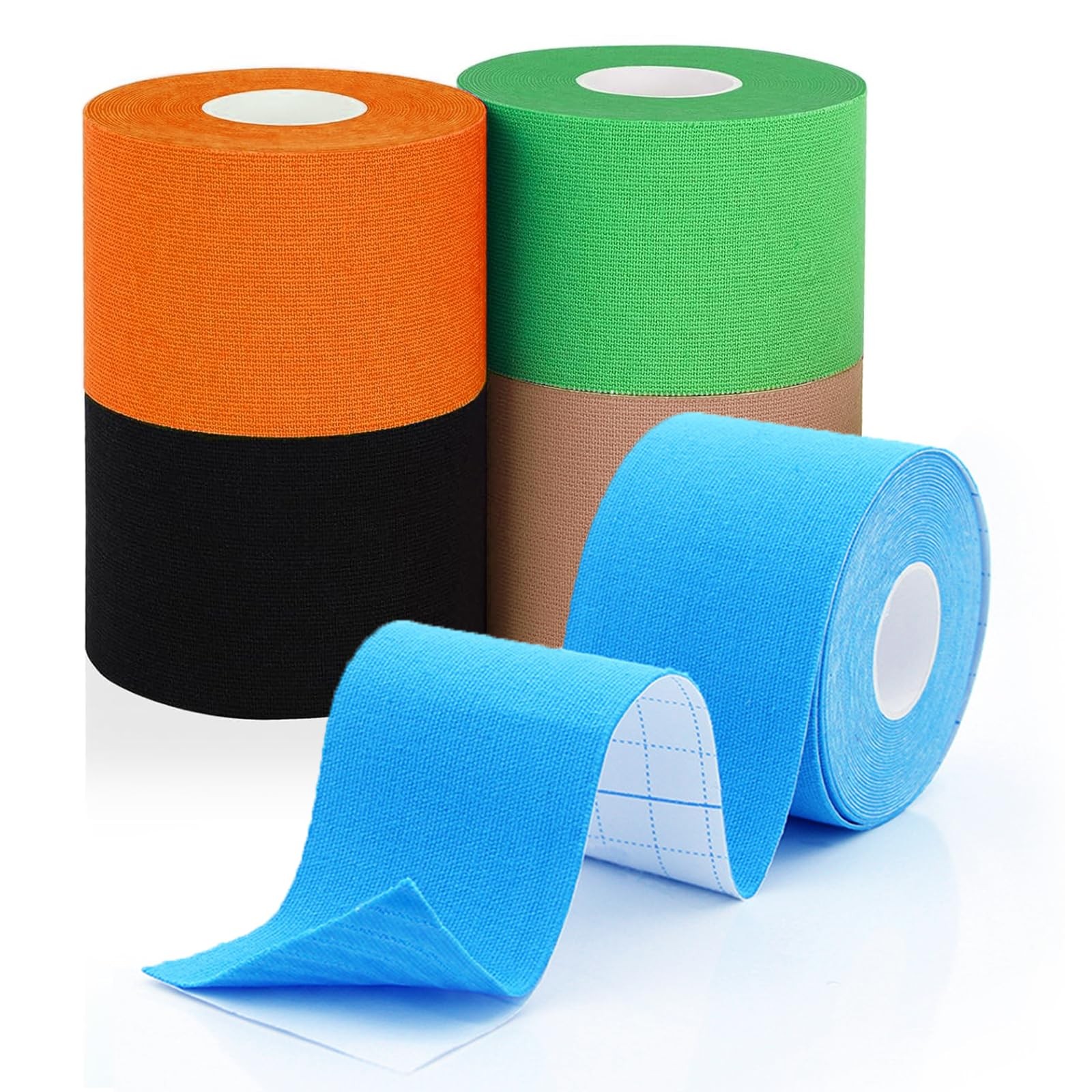 WESIYEE 5 Rolls Kinesiology Tape 1.5inch x 16.4feet Waterproof Colorful
