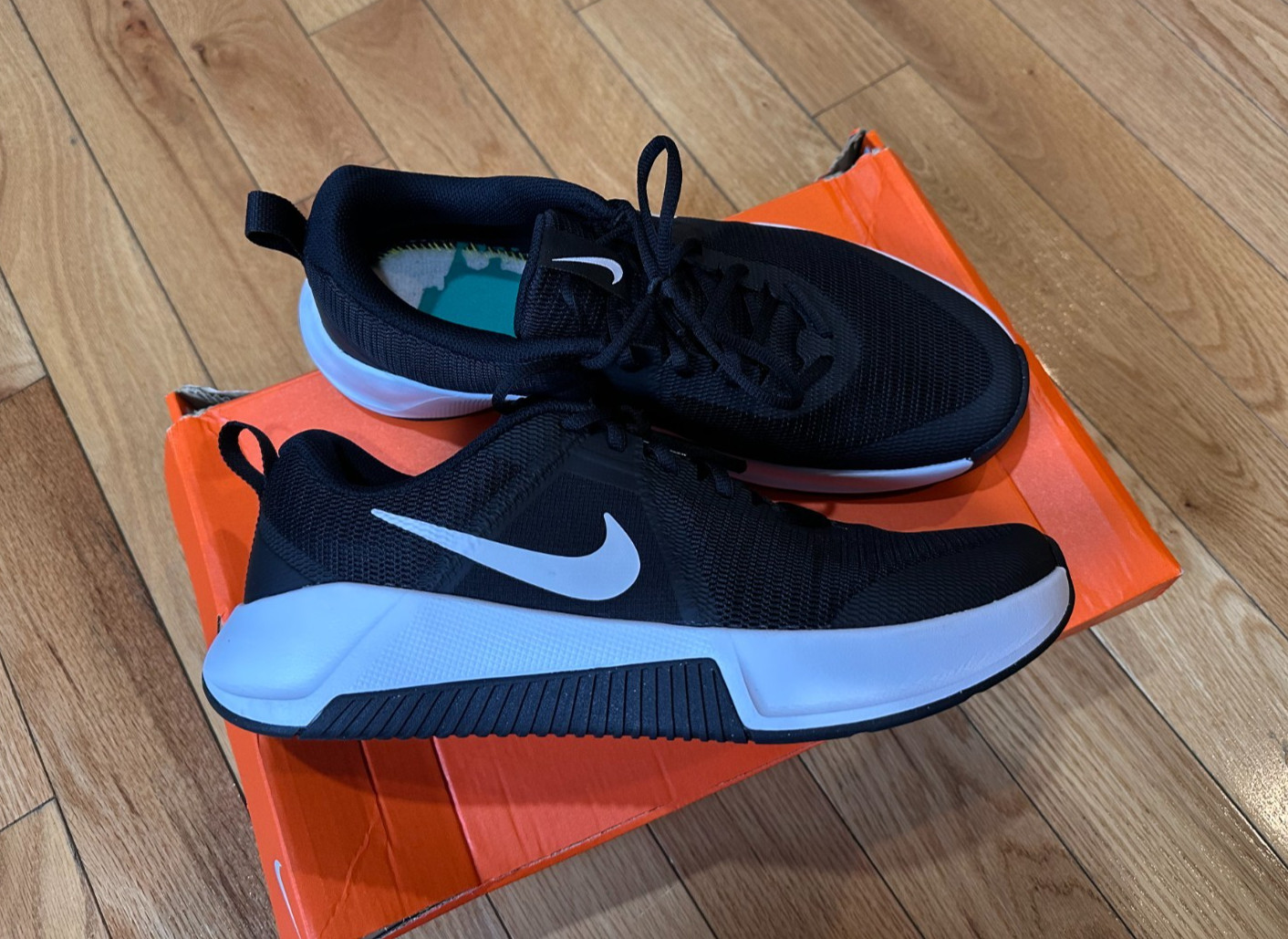 Nike Men US 11.5 MC Trainer 3 Training Workout Shoes Black Missing insoles READ