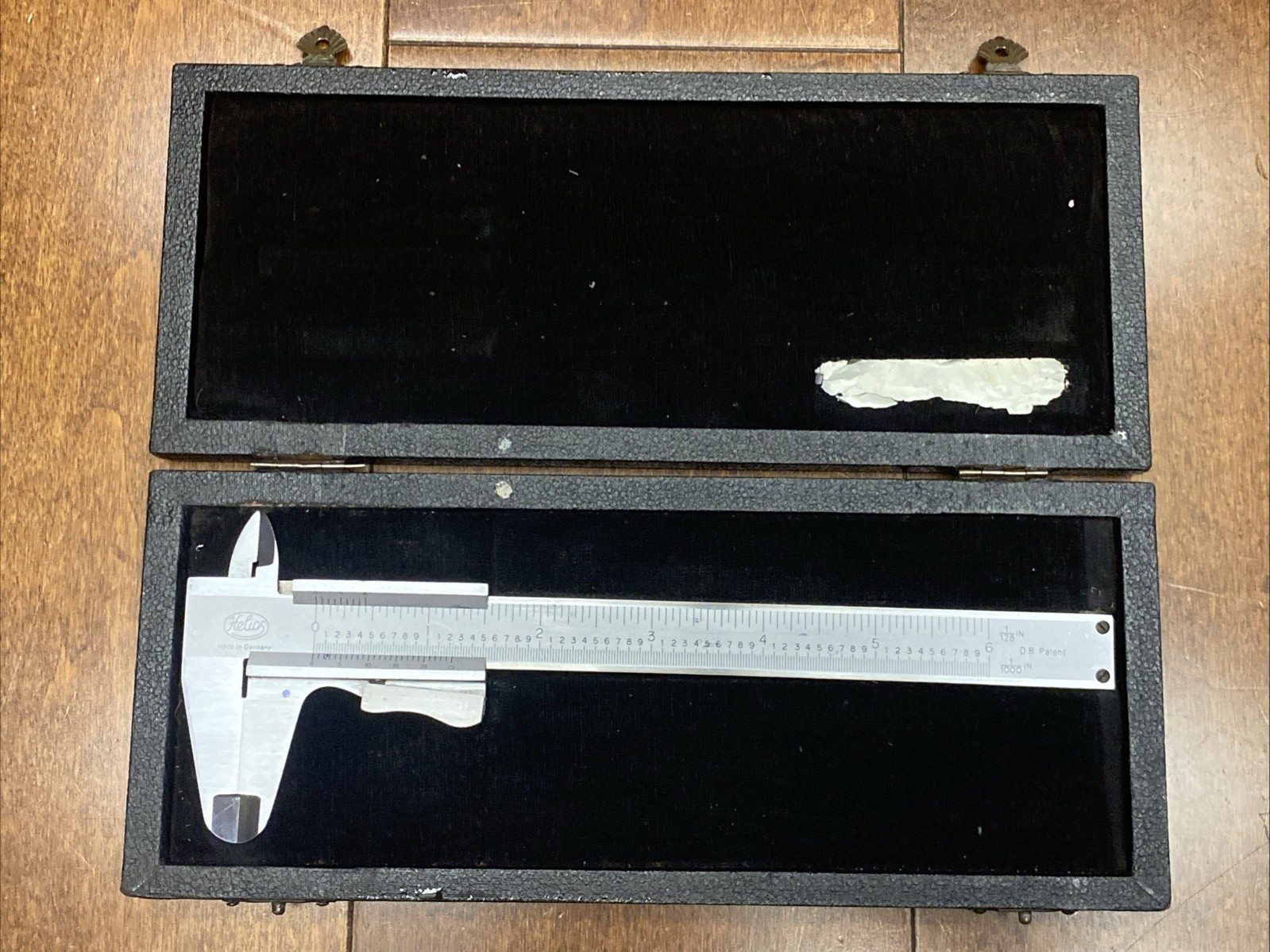 HELIOS VERNIER CALIPER 0-6"  1.5" JAWS W/FINE ADJUSTMENT MADE IN GERMANY