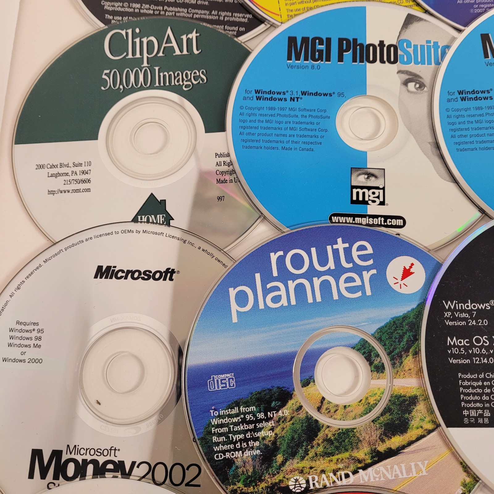 PC Software and Installation Media Lot Microsoft Windows, Family Tree 37 Discs