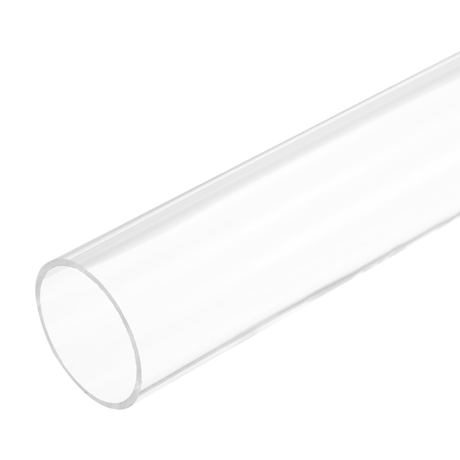 MECCANIXITY Acrylic Pipe Rigid Round Tube Clear 34 mm x 38mm,