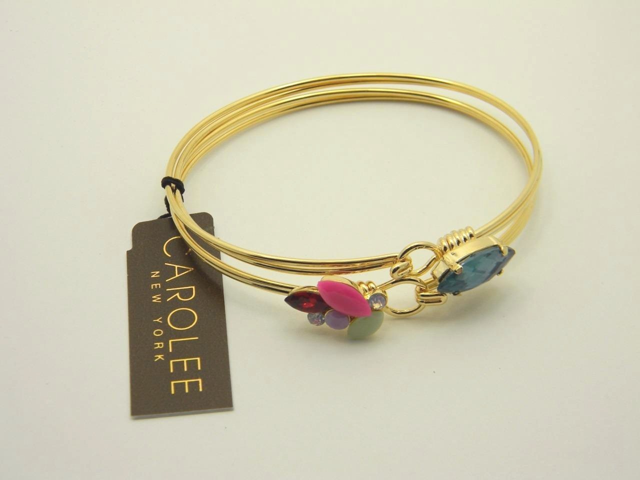 Carolee 2 Piece Stone Bangle Bracelet