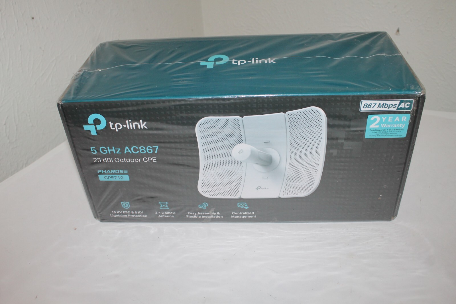 Tp-Link 5GHz AC 867Mbps 23dBi Outdoor CPE WiFi Wireless Antenna Pharos CPE710