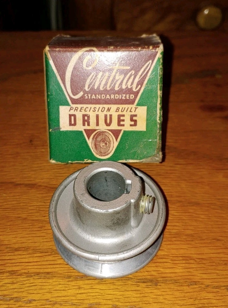 NOS Central Standardized Precision Built Drives V-grooved Pulley 2" O.D.