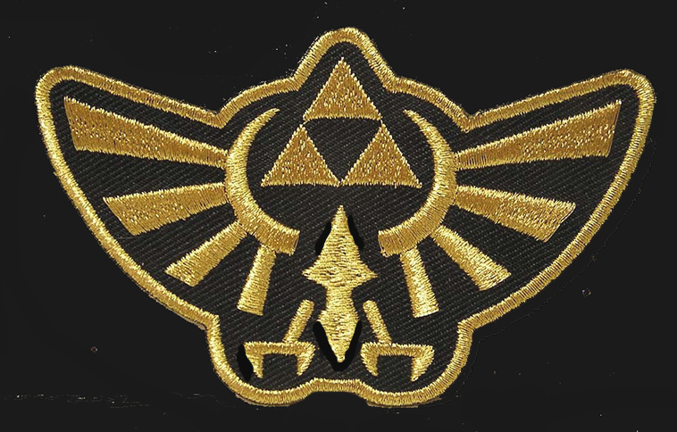 THE LEGEND OF ZELDA CREST EMBROIDERED 4.0 INCH IRON ON PATCH