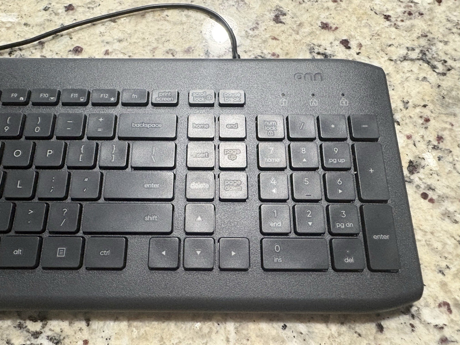 Onn Wired USB Keyboard Black #100009052 GUC