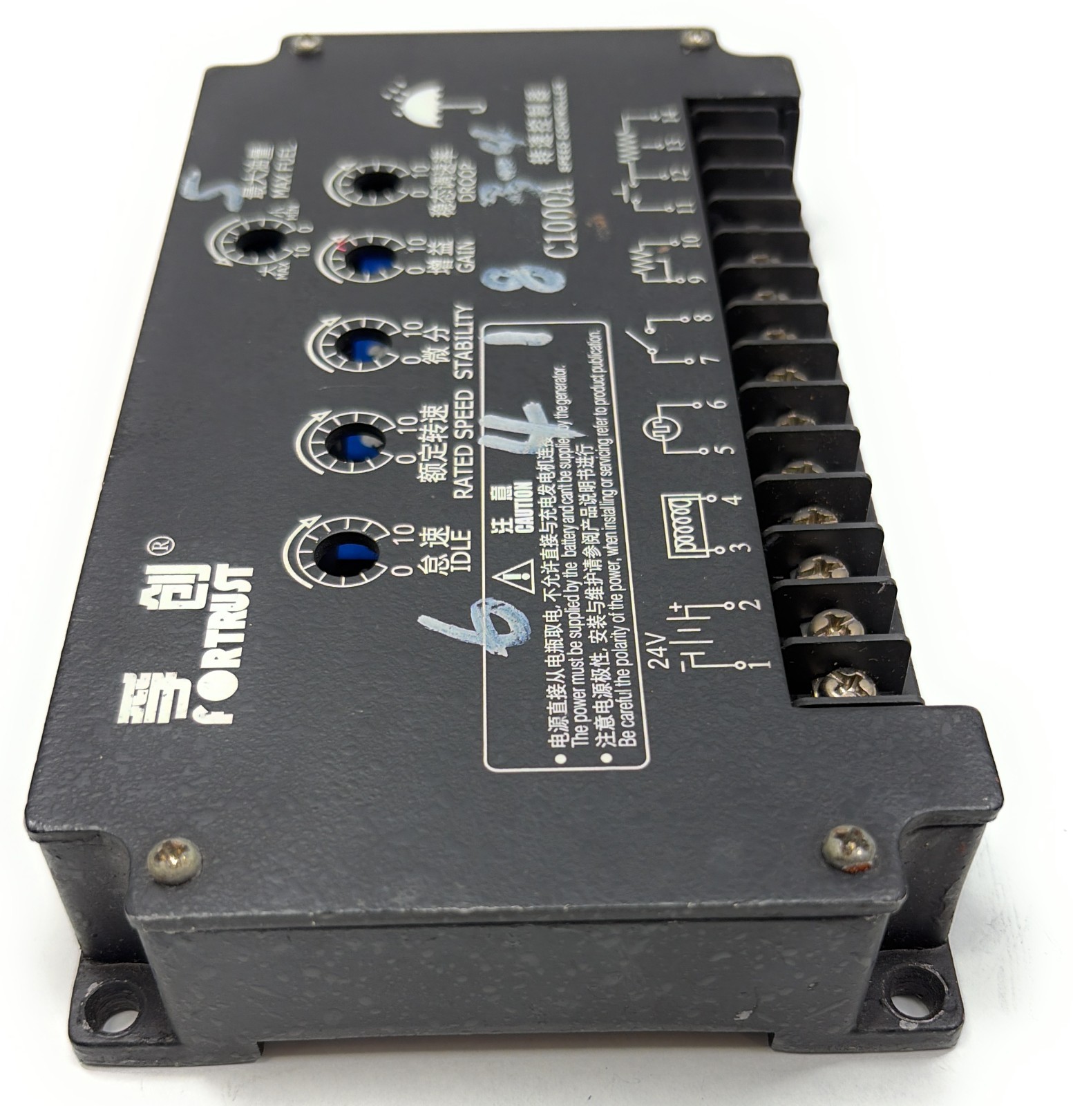 Fortrust C1000A SPEED CONTROLLER UNIT Mfg. No. FD1128788 VOLTAGE DC 24V