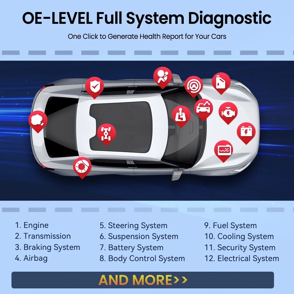 MUCAR DriverScan OBD2 Scanner Bluetooth Wireless Car Full System Diagnostic Tool