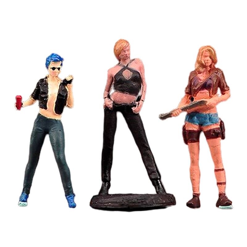 ZD 1:64 Painted Figure Model Miniature  Diorama Sand Toy Hot Cool Girl Beauty