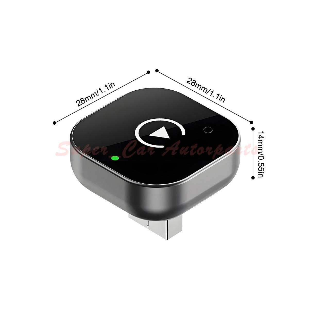 2026 USB Wireless CarPlay Adapter For iPhone Apple Wireless Dongle Plug＆Play-US