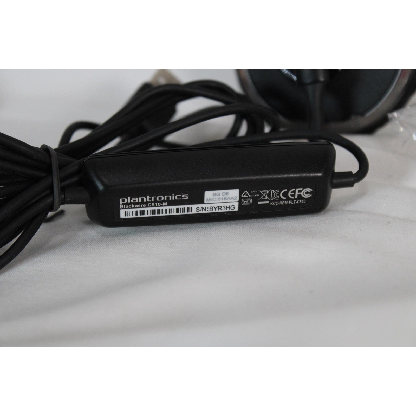 Plantronics Blackwire C510-M Mono USB Headset Microsoft Lync 818AA2 Black