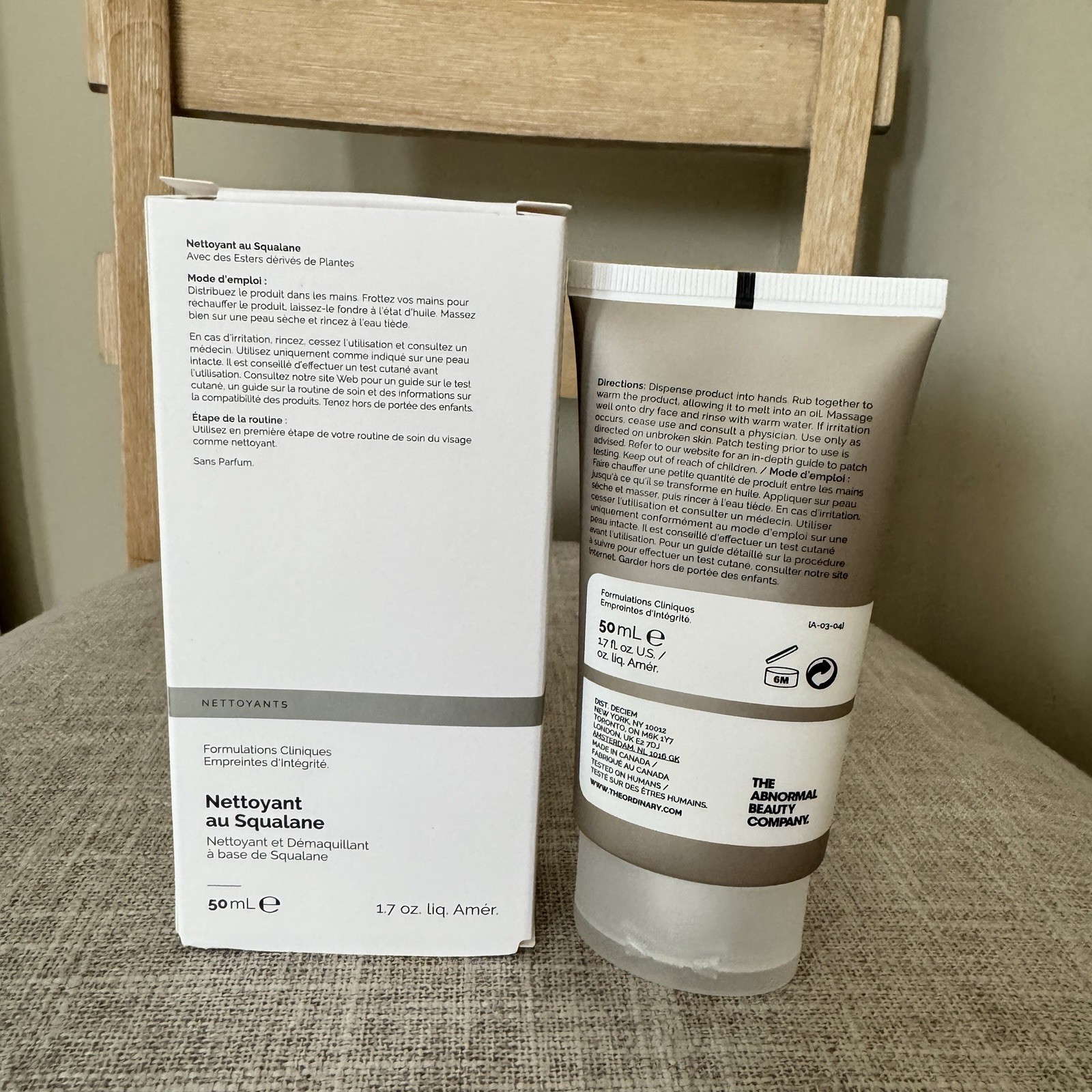 The Ordinary Squalane Cleanser Makeup Remover 50 ml / 1.7 oz