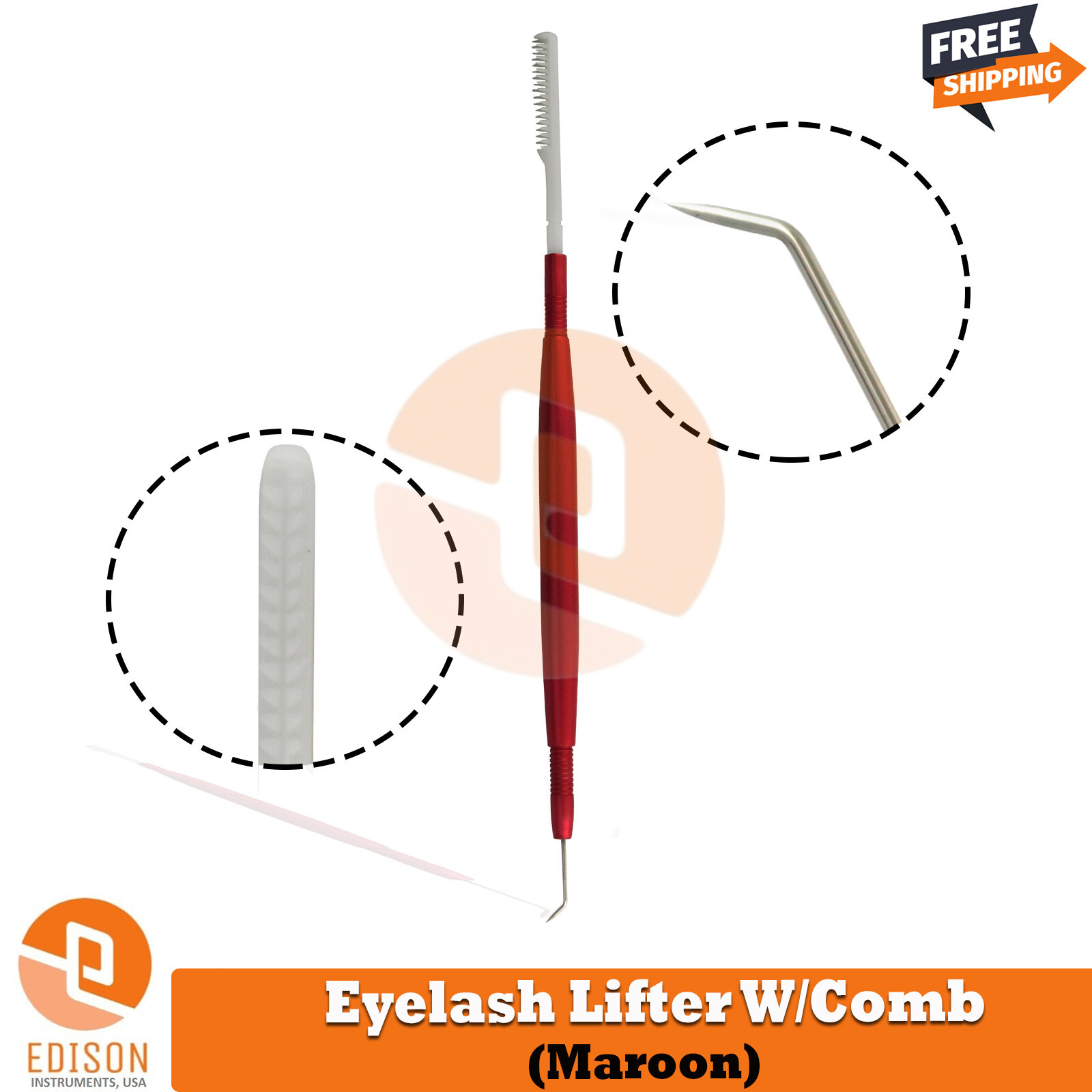 Professional Eyelashes Lifter Curler Lash Separating Comb Extension Instrument