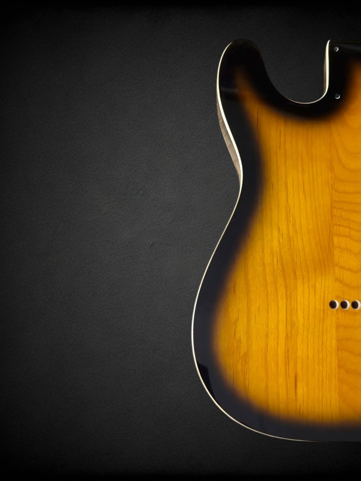 Telecaster Body Sunburst 2-tone, double binding, gloss varnish