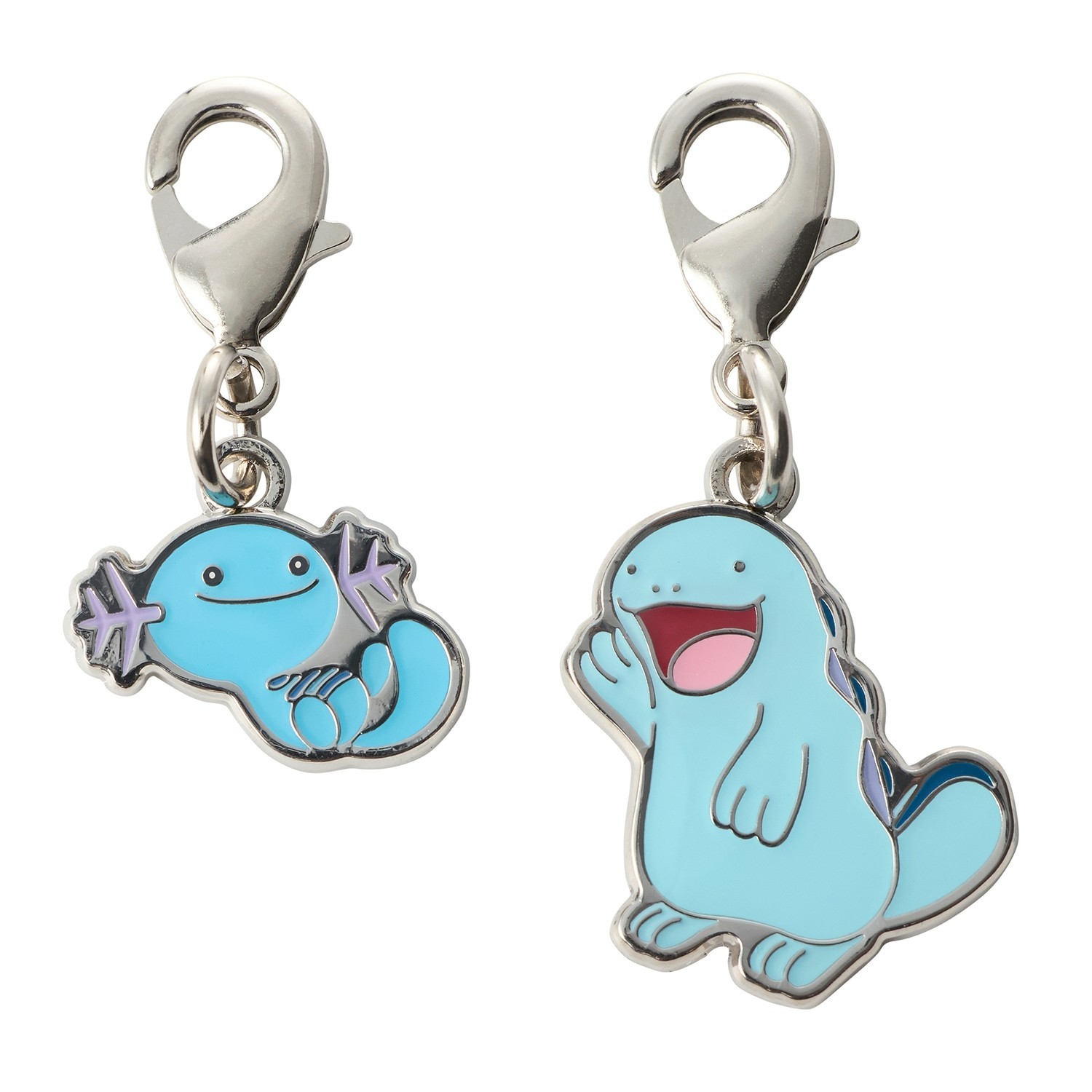 Pokemon Center National Zukan Metal Charm 194 195 Wooper Quagsire Johto