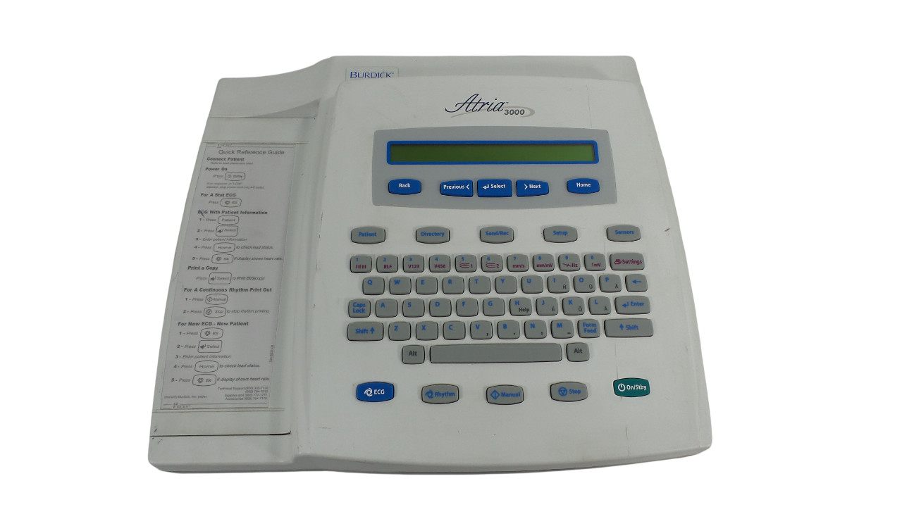 Burdick Atria 3000 ECG Machine - Free Shipping