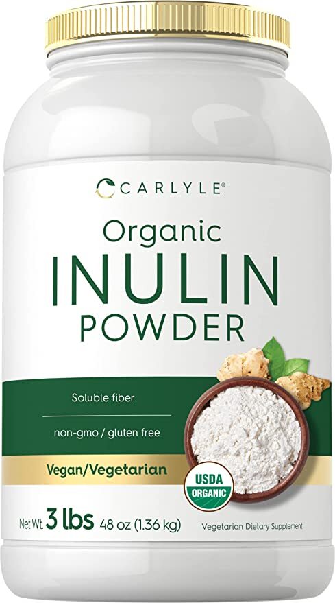 Organic Inulin Powder | 48oz | from Jerusalem Artichoke | Vegan | by Carlyle