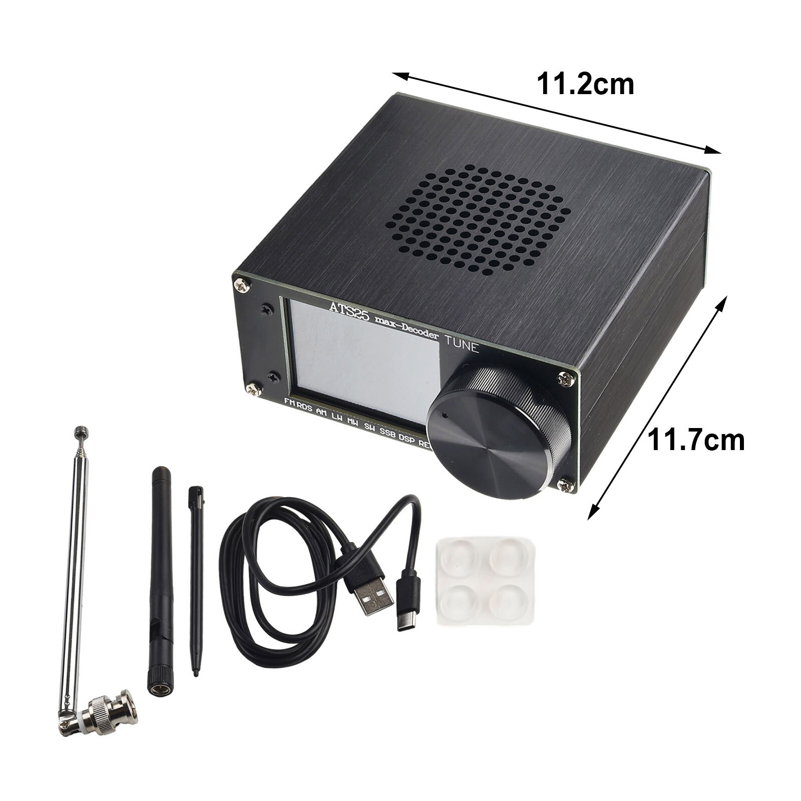 ATS-25max-Decoder Si4732A10 Full-Ba N D Receiver Support CW RTTY FT8 FT4 SW for