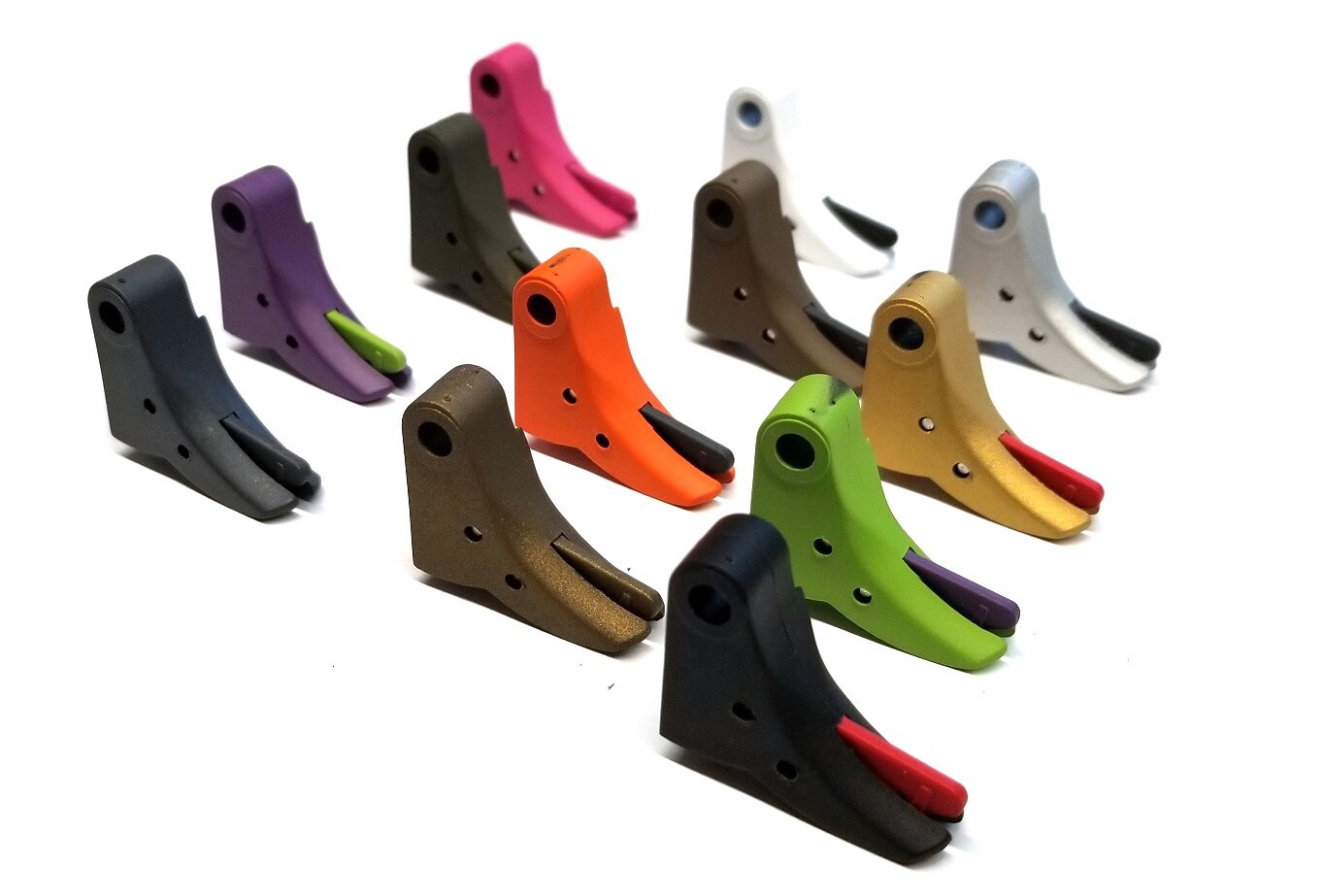 Polymer Curved Faced Trigger With Trigger Bar For Glock 17 19 26 Gen 1 2 3