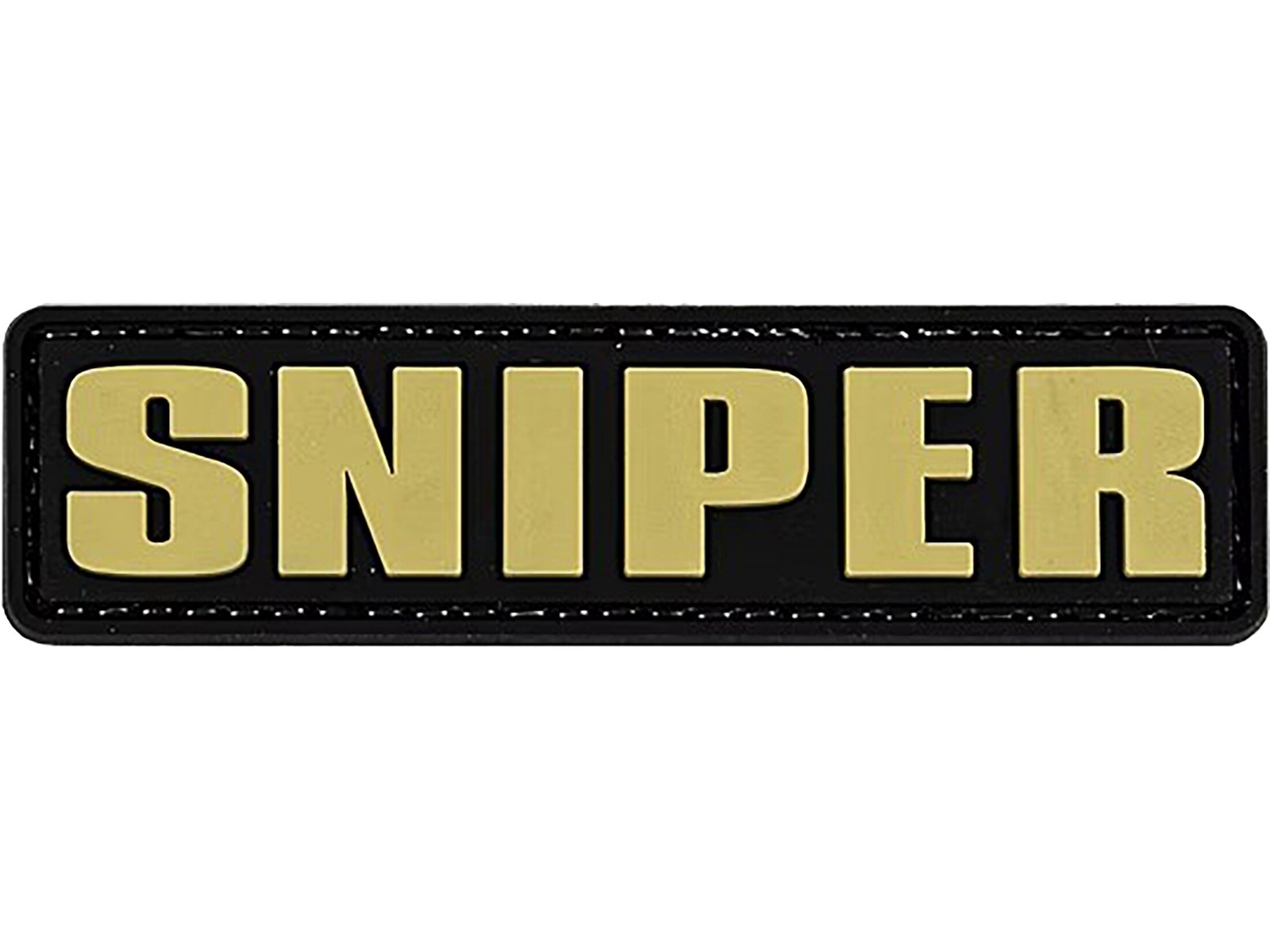 Merica Life Sniper PVC Morale Patch Tan