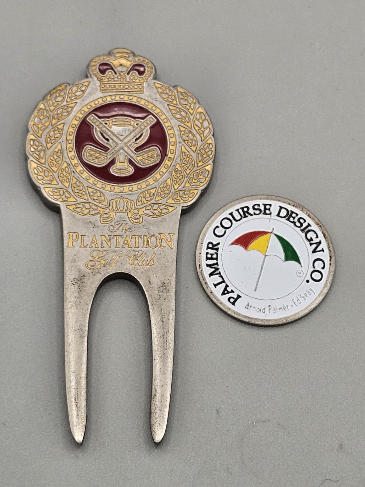 RARE Pinehurst Mid South Plantation Golf Club Divot Tool Palmer Seay 90s Vintage