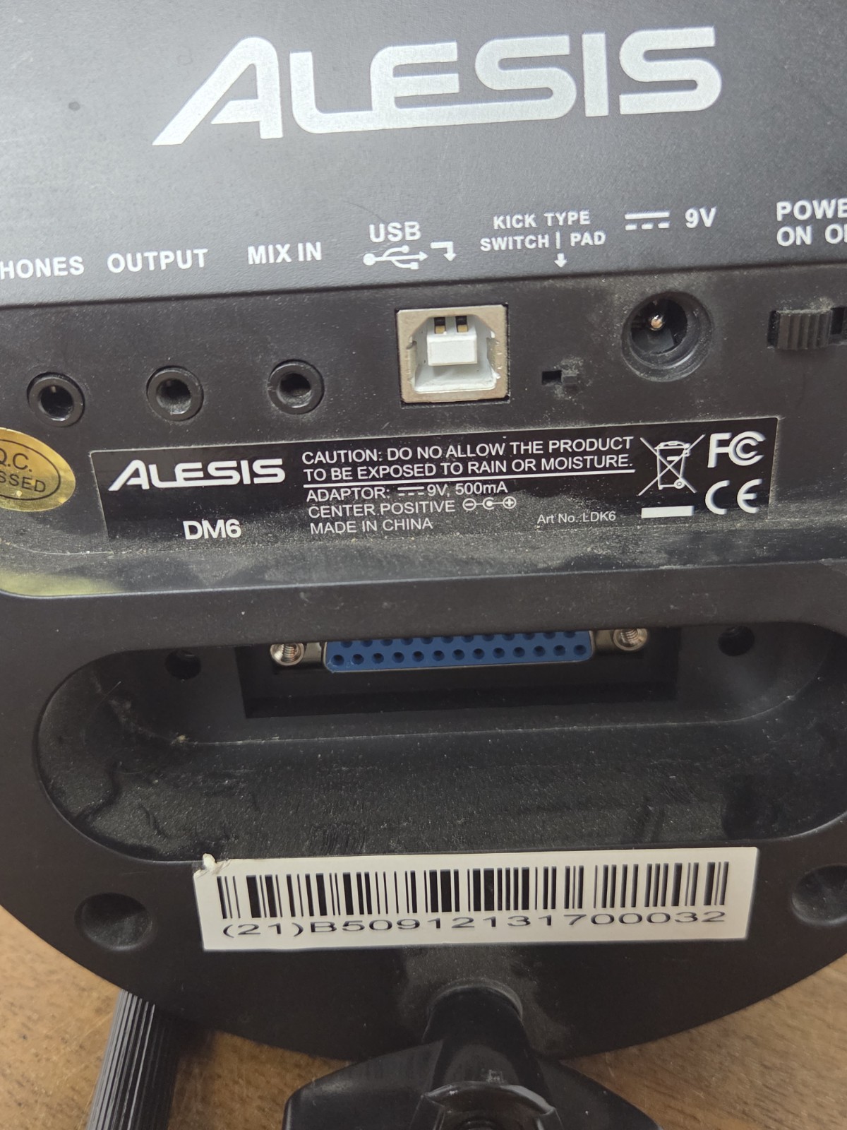 Alesis DM6 Electronic Drum Set Module | Includes Power Supply and Cables Works
