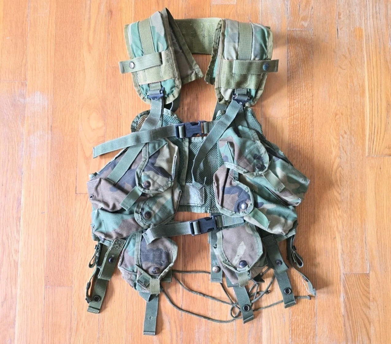 US Military Surplus Vest Enhanced Tactical Load Bearing w/ Pouches