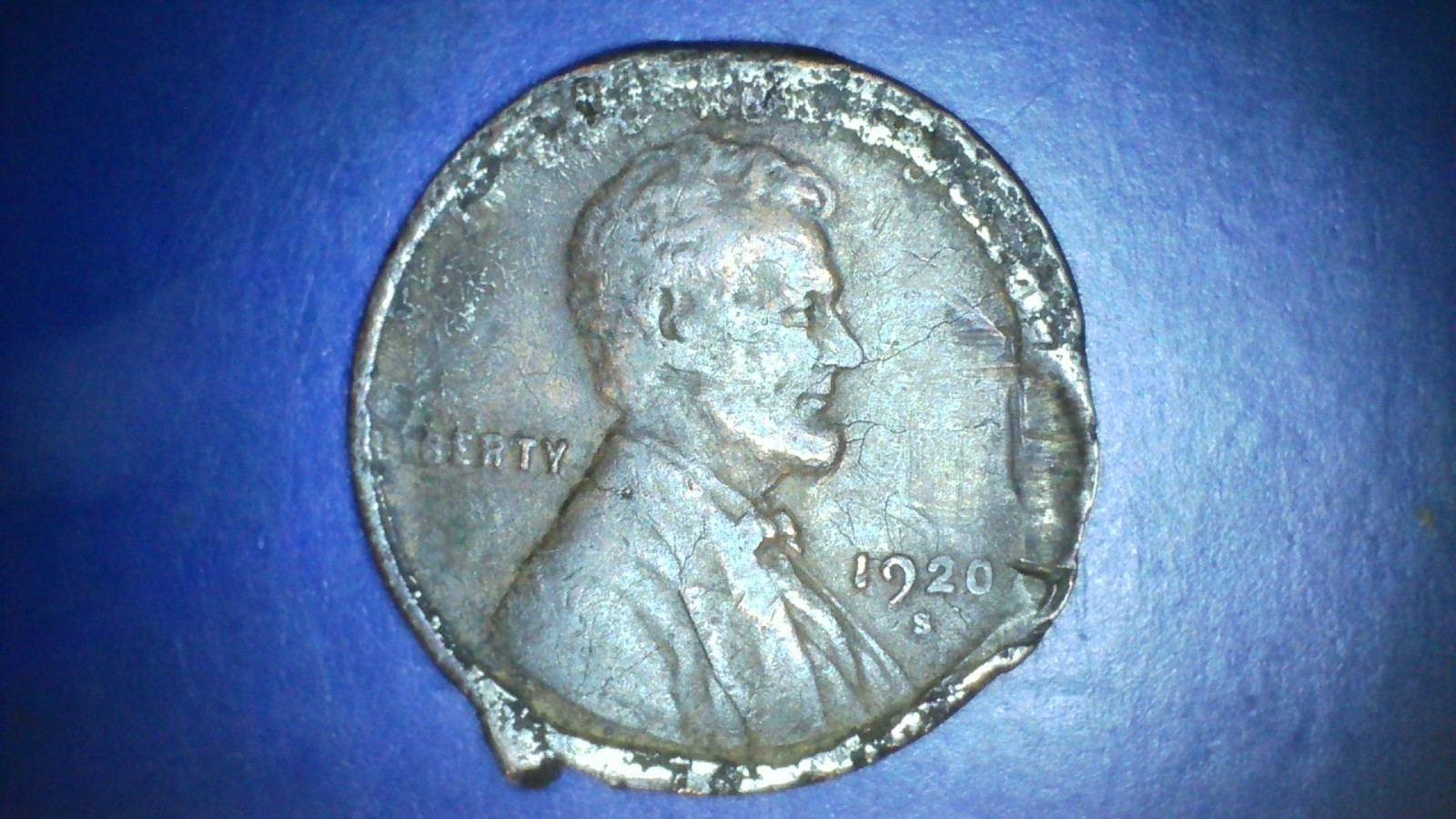 1920 S Wheat Penny Mint Error Many Die Cracks One Of A Kind