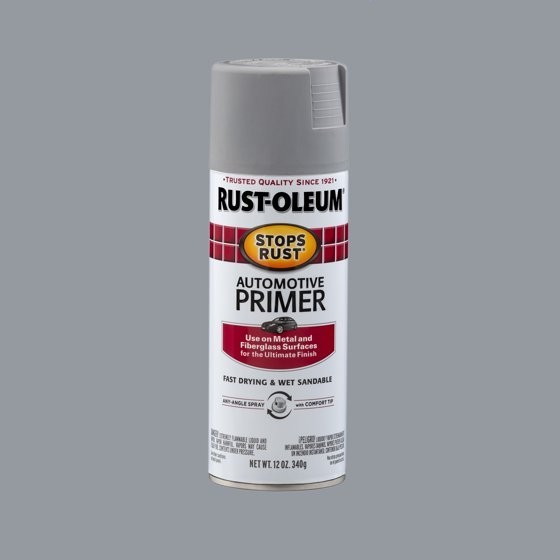 Rust Oleum Stops Rust Automotive Primer Spray Paint, Light Gray, 6 Pack