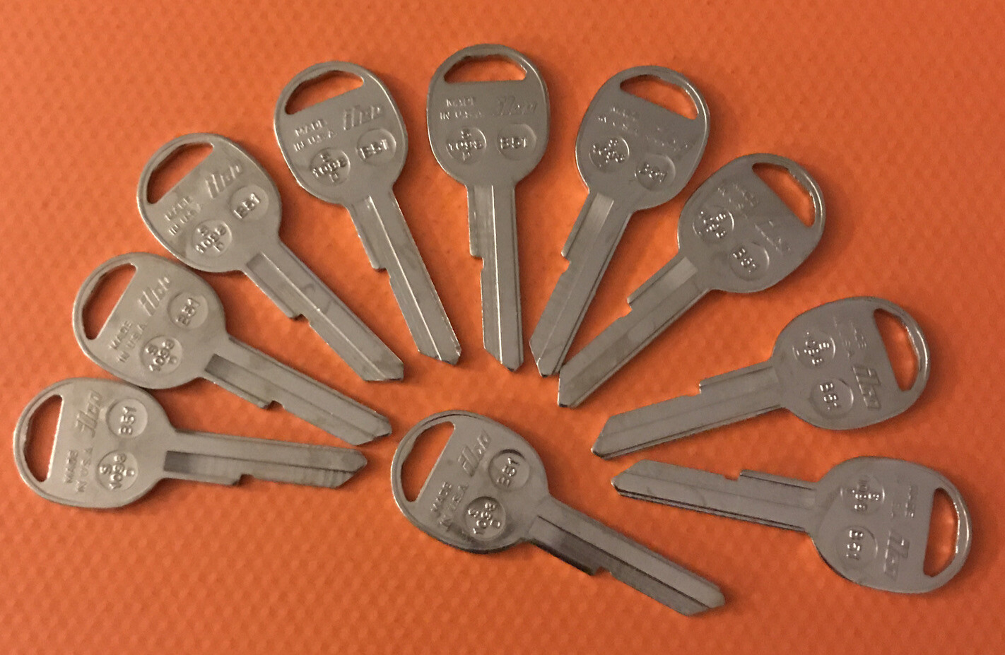 Ilco B51 Key Blanks  Set of 10  Locksmith    fo: GM           [x]
