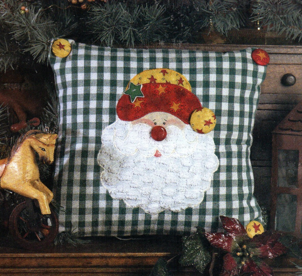 HO HO SANTA PILLOW QUILTING PATTERN
