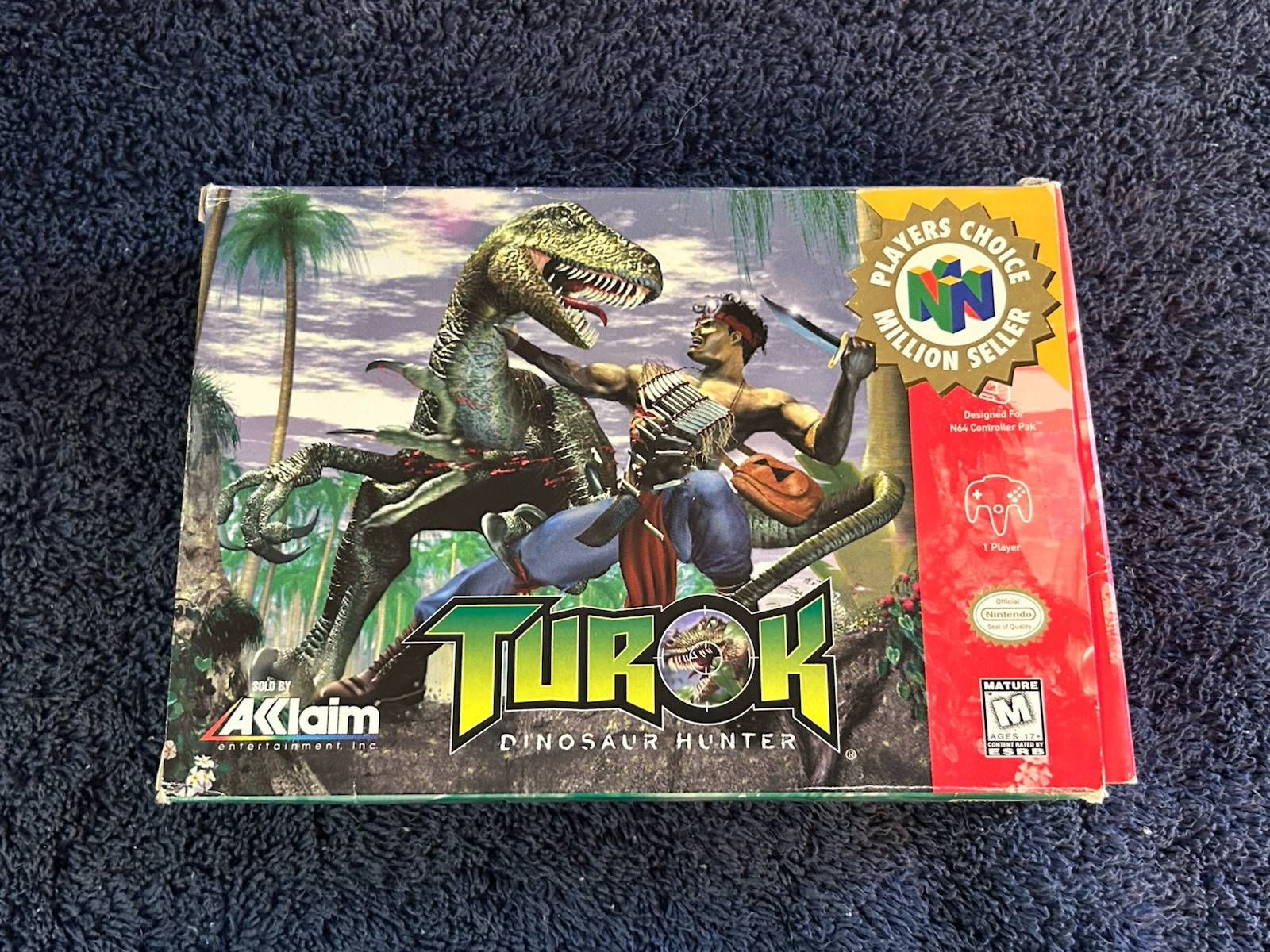 BOX ONLY Turok Dinosaur Hunter Box Only Authentic (Nintendo 64) N64