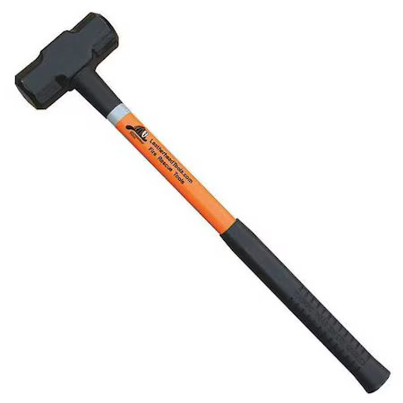 Leatherhead Tools Slo-6-24 Sledge Hammer, 24" Orange Fiberglass Handle, 6 Lb.