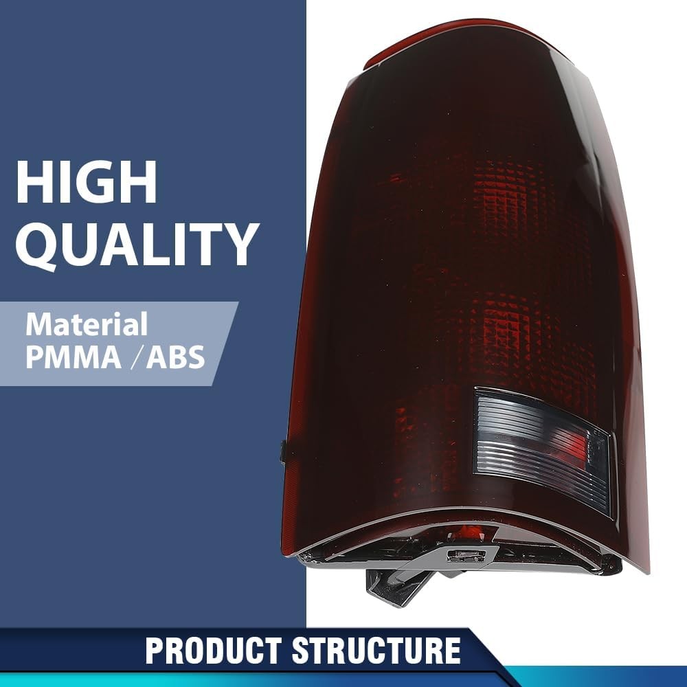 PIT66 Tail Lights Assembly w/Connector Circuit Compatible with 1988-1999 Chevy G