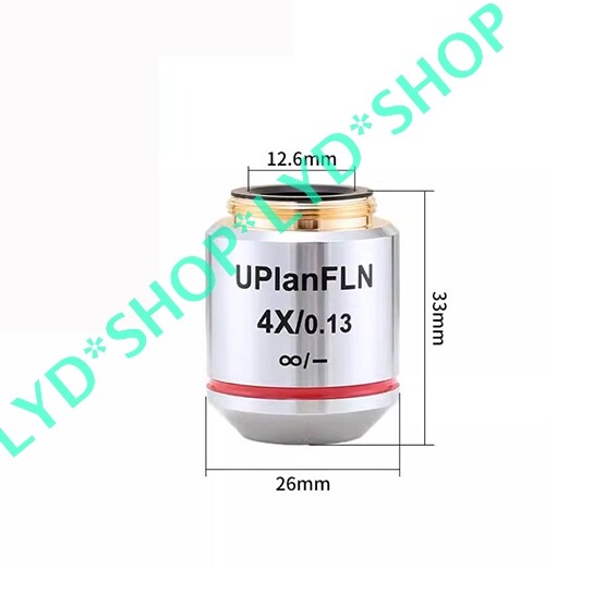 1PCS New UPlanFLN 4X/0.13 ∞/- Semi Apochromatic Microscope Objective Lens