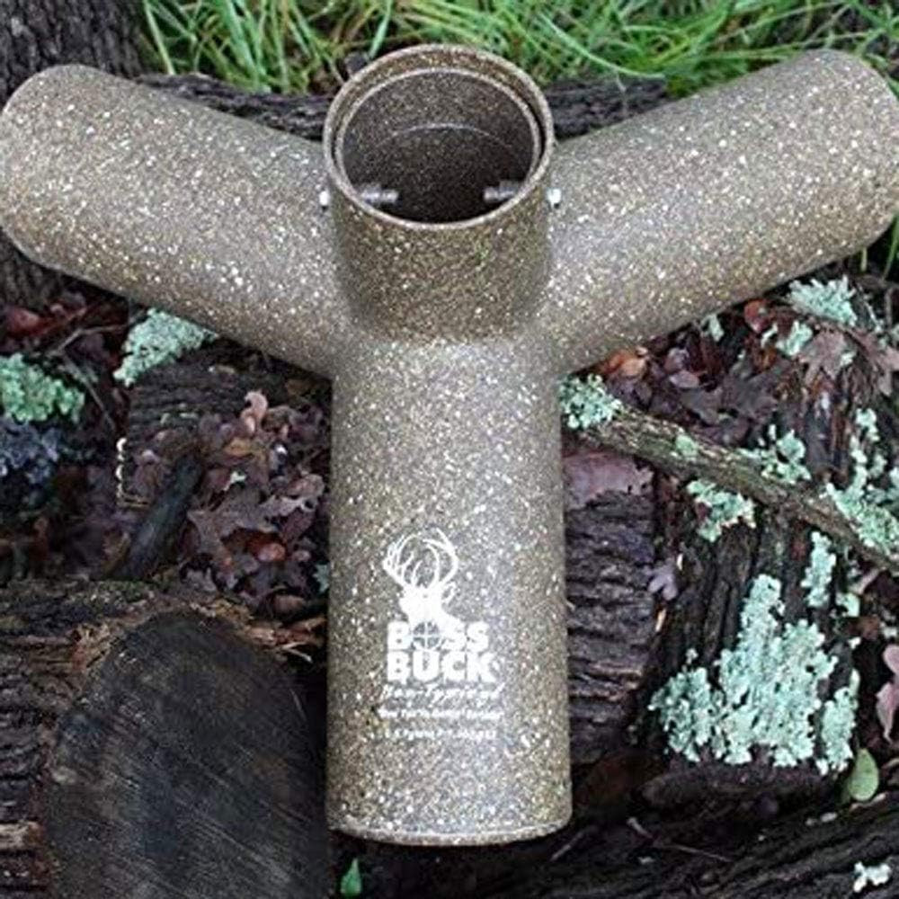 Boss Buck Hunting Game & Deer Feeder with 3 10-Inch Feed Ports and 4-Inch I.D. O