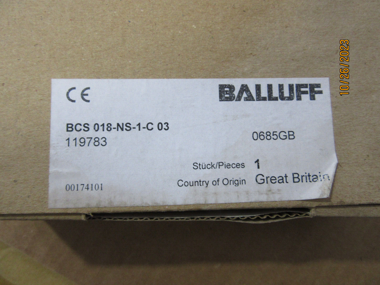 Balluff BCS018-NS-1-C03 Sensor 119783 NEW!!! in Factory Box Free Shipping