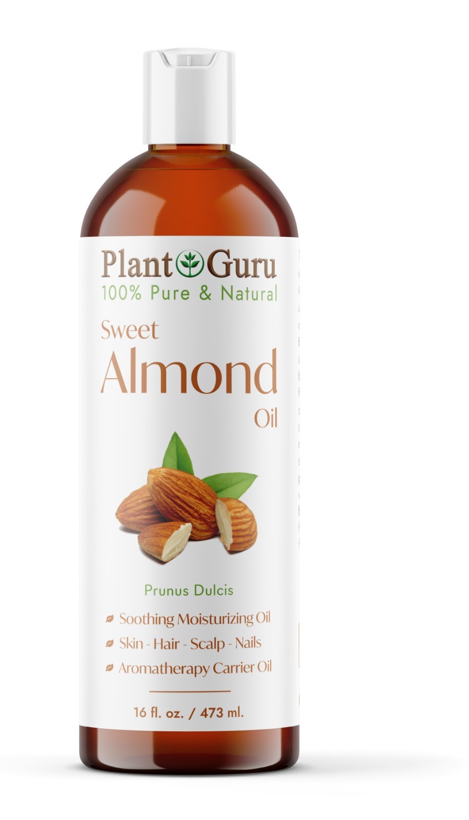 Sweet Almond Oil 16 oz. 100% Pure Natural Carrier For Skin, Hair Growth, Face