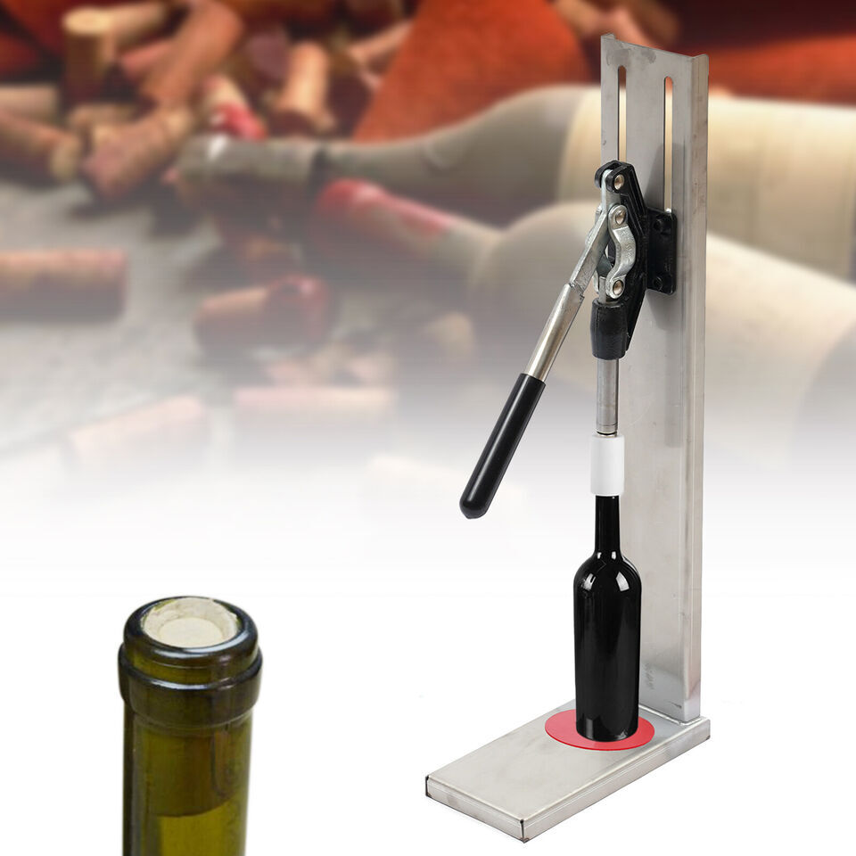 Manual Bottle Stopper Tool Hand Pressure Corker Wine Inserting Corks Pom Tool US
