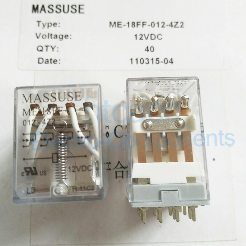 ME-18FF-012-4Z2 Intermediate Relay 12VDC 14 Pins JZX-18FF-012-4Z2 5PCS