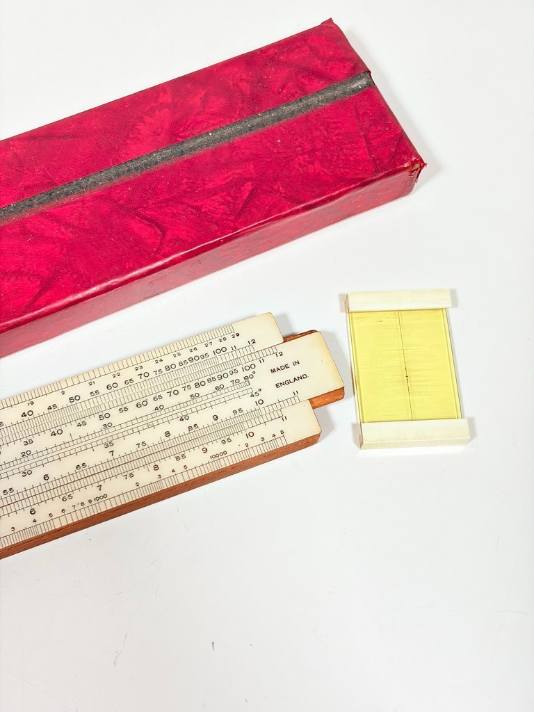 Vintage UNIQUE Universal No II Slide Rule Precision Mathematical Calculator Tool