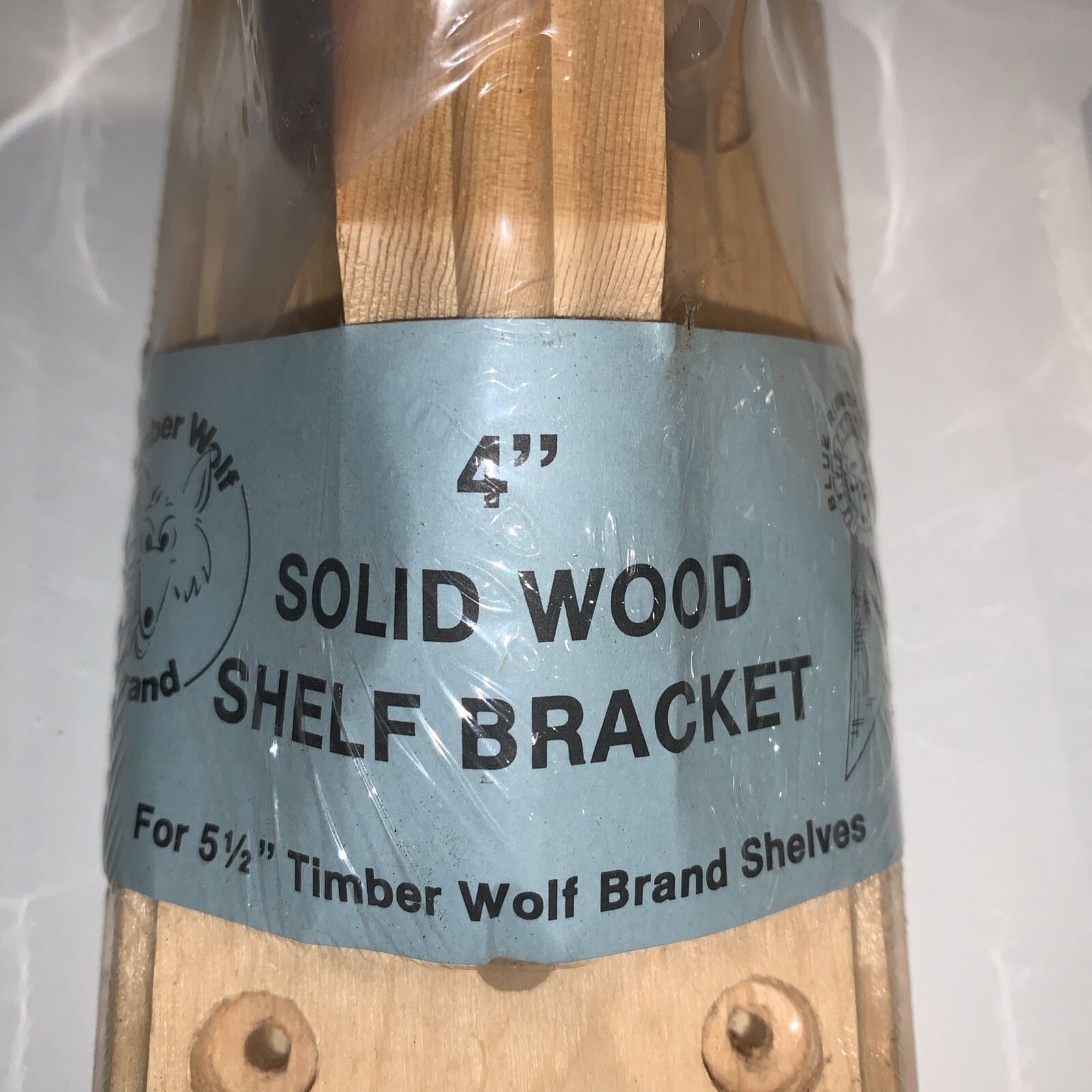 2 - New Timber Wolf Solid Wood 4" Shelf Brackets Ponderosa Pine