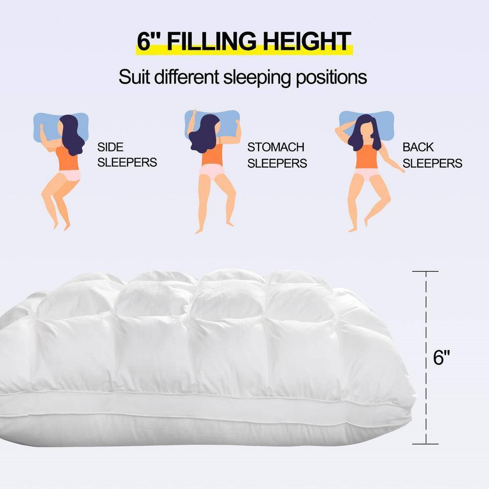 Soft Pillows Standard for Sleeping, Support Bed Pillows, Fluffy down Alternative