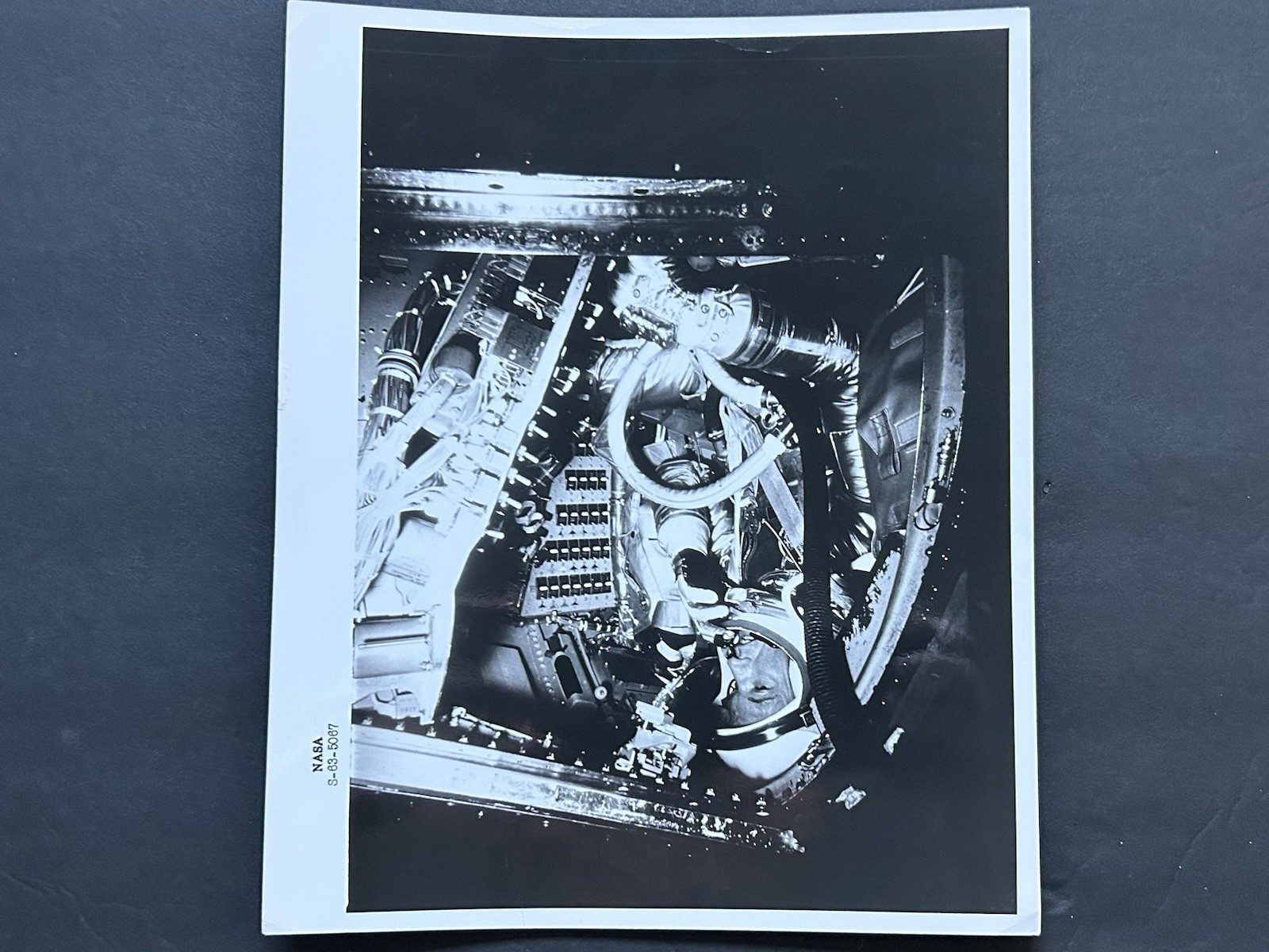 1963 NASA Astronaut L. Gordon Cooper, Jr., Weight and Balance Test Photograph