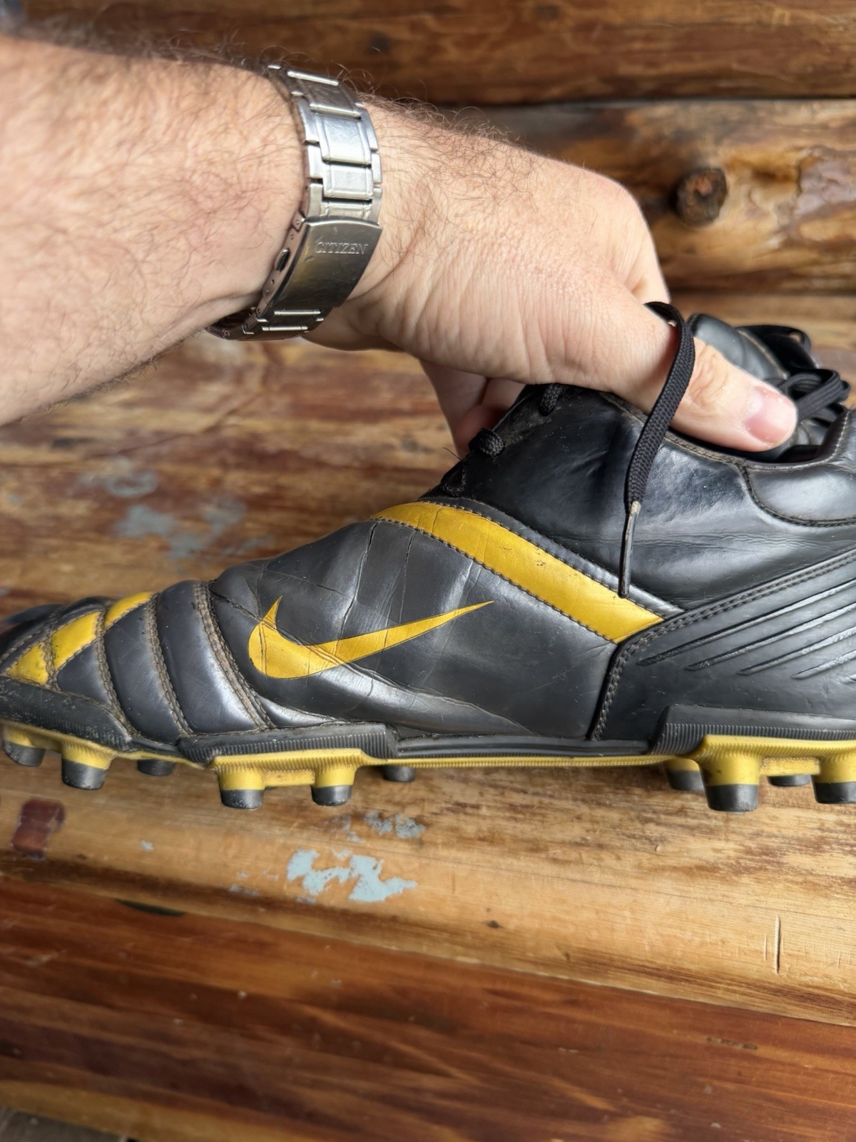 NIKE TOTAL 90 SHIFT FG Vintage Soccer Cleats Football Boots Sz 10 US
