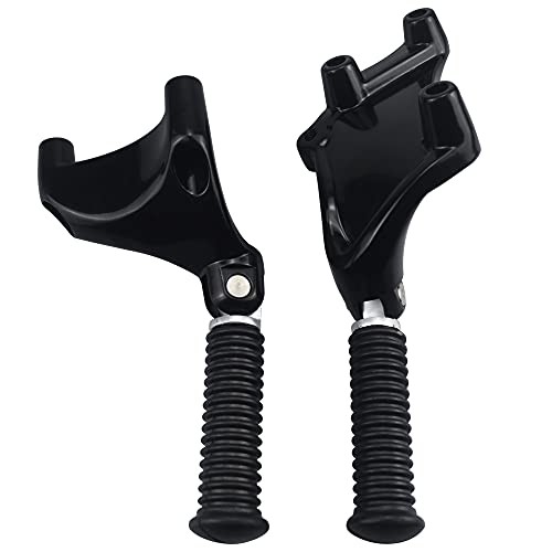Passenger Footpeg w/Mount Kit,Rear Passenger Footrests Black For Classic Style