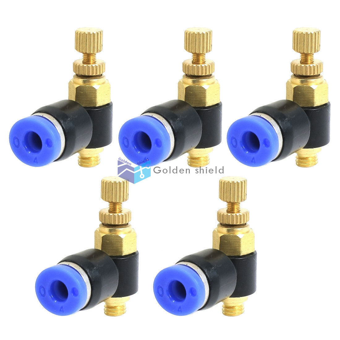 5 Pcs 4mm Push in to Connect 5mm Thread Diameter Fittings Speed Controller✦Kd